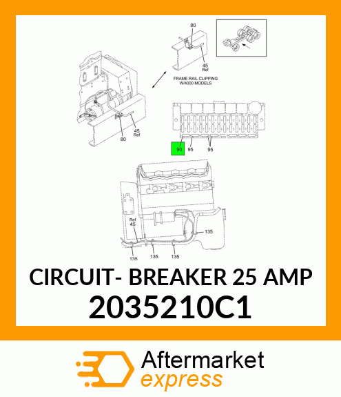 CIRCUIT- BREAKER 25 AMP 2035210C1