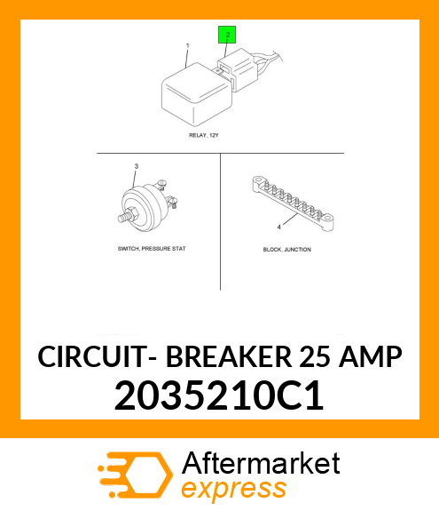 CIRCUIT- BREAKER 25 AMP 2035210C1