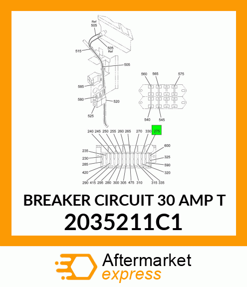 BREAKER CIRCUIT 30 AMP T 2035211C1