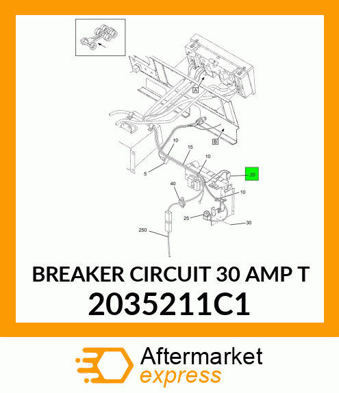 BREAKER CIRCUIT 30 AMP T 2035211C1