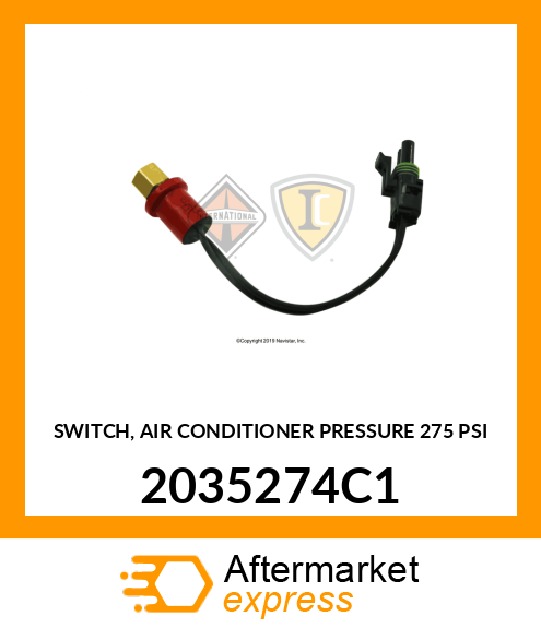 SWITCH, AIR CONDITIONER PRESSURE 275 PSI 2035274C1