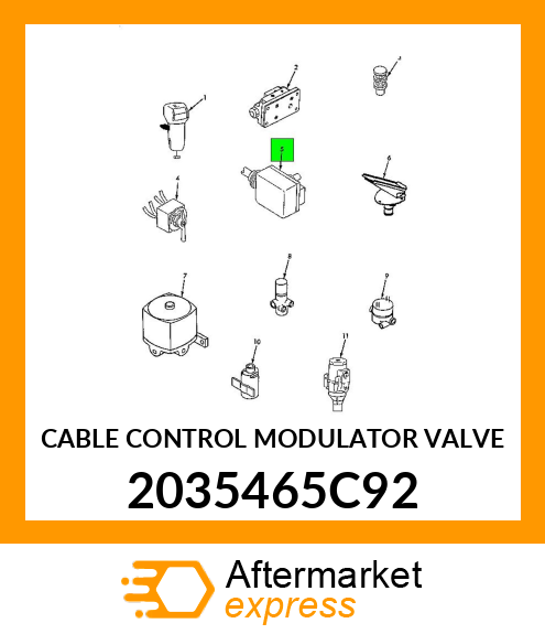 CABLE CONTROL MODULATOR VALVE 2035465C92