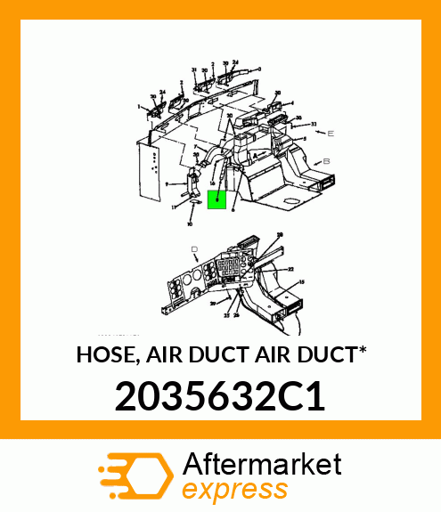 HOSE, AIR DUCT AIR DUCT* 2035632C1