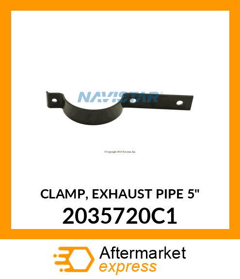 CLAMP, EXHAUST PIPE 5" 2035720C1