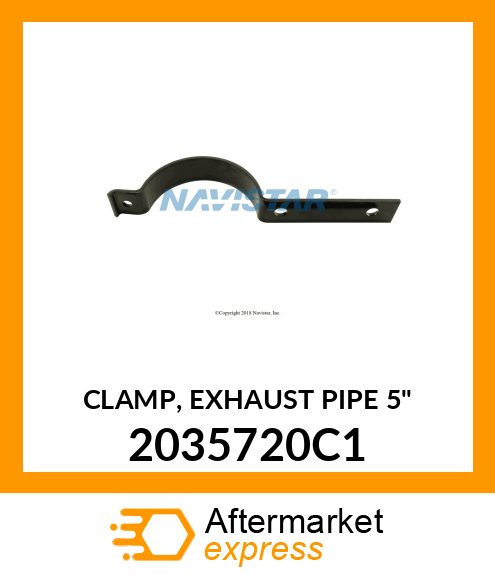 CLAMP, EXHAUST PIPE 5" 2035720C1