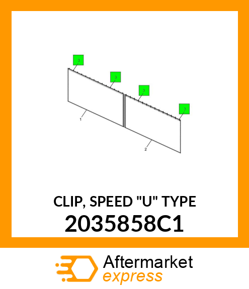 CLIP, SPEED "U" TYPE 2035858C1