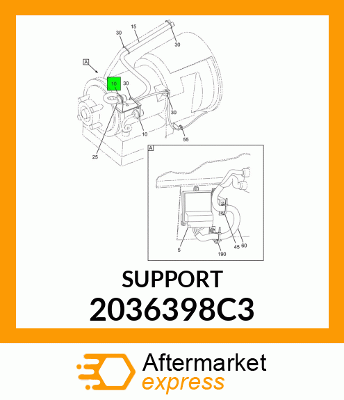 SUPPORT, RECEPTACLE MOUNTING 2036398C3