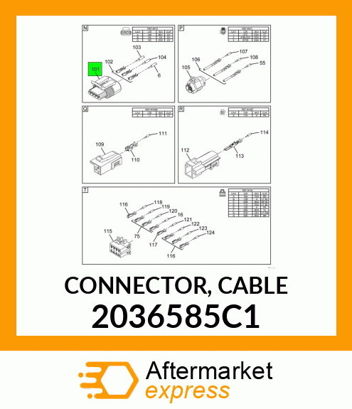 CONNECTOR, CABLE 2036585C1
