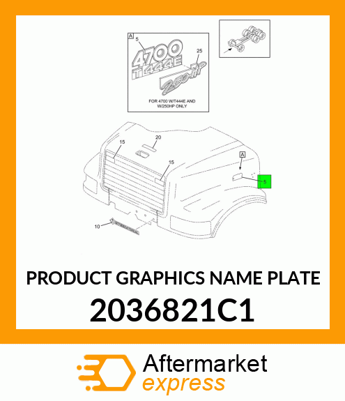 PRODUCT GRAPHICS NAME PLATE 2036821C1