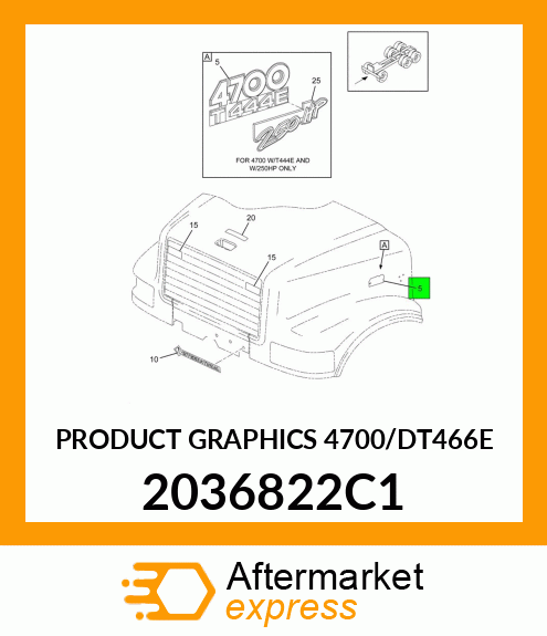 PRODUCT GRAPHICS 4700/DT466E 2036822C1