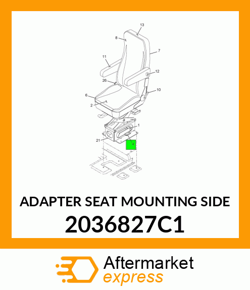 ADAPTER SEAT MOUNTING SIDE 2036827C1