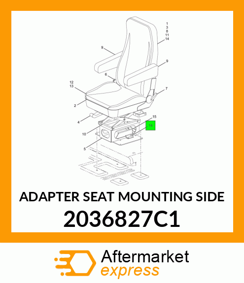 ADAPTER SEAT MOUNTING SIDE 2036827C1