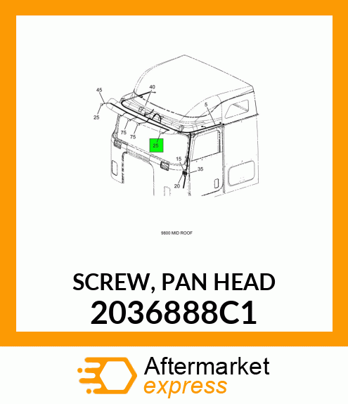 SCREW, PAN HEAD 2036888C1