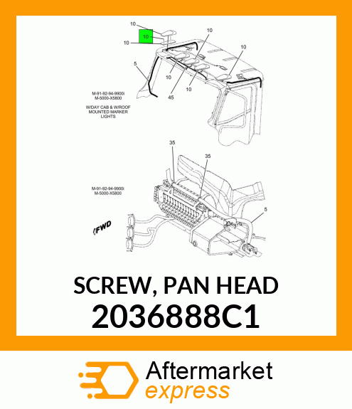 SCREW, PAN HEAD 2036888C1