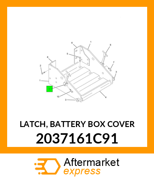 LATCH, BATTERY BOX COVER 2037161C91