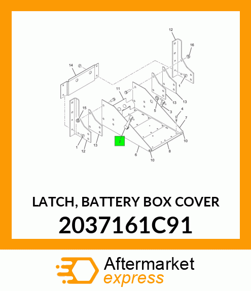 LATCH, BATTERY BOX COVER 2037161C91