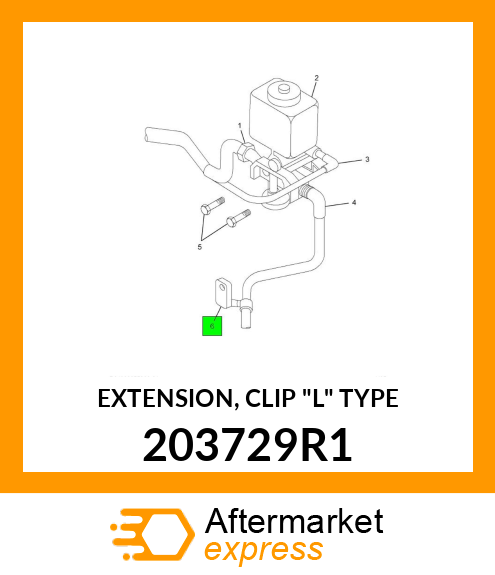 EXTENSION, CLIP "L" TYPE 203729R1