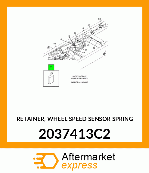 RETAINER, WHEEL SPEED SENSOR SPRING 2037413C2