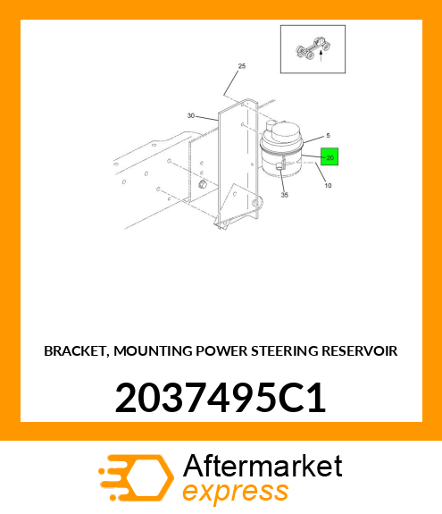 BRACKET, MOUNTING POWER STEERING RESERVOIR 2037495C1