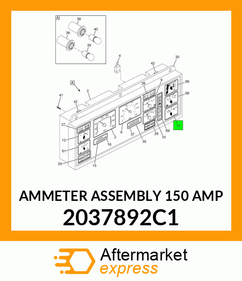 AMMETER ASSEMBLY 150 AMP 2037892C1