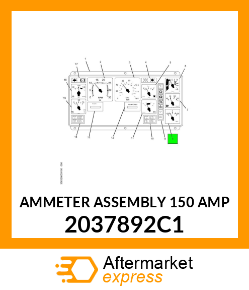 AMMETER ASSEMBLY 150 AMP 2037892C1