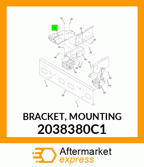 BRACKET, MOUNTING 2038380C1