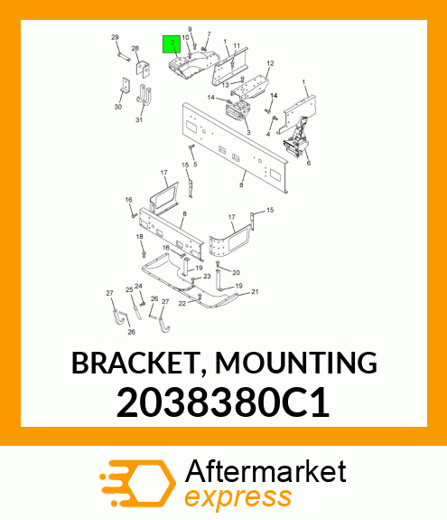 BRACKET, MOUNTING 2038380C1