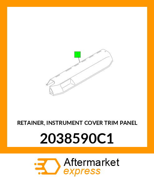 RETAINER, INSTRUMENT COVER TRIM PANEL 2038590C1