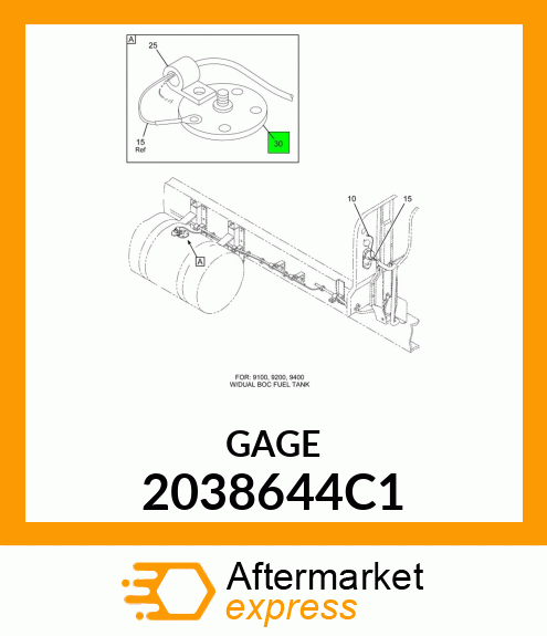 GAUGE FUEL SENDER 2038644C1