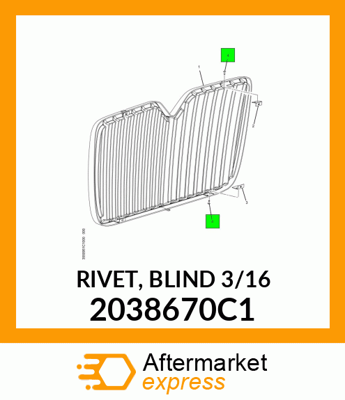 RIVET, BLIND 3/16" 2038670C1