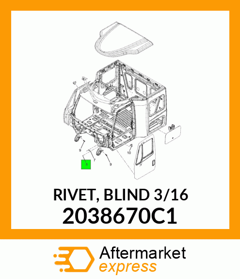 RIVET, BLIND 3/16" 2038670C1