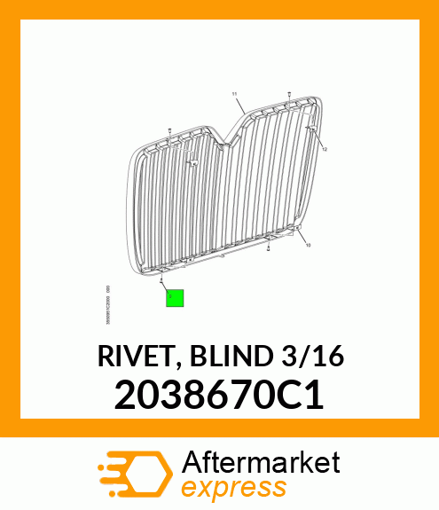 RIVET, BLIND 3/16" 2038670C1