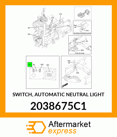 SWITCH, AUTOMATIC NEUTRAL LIGHT 2038675C1