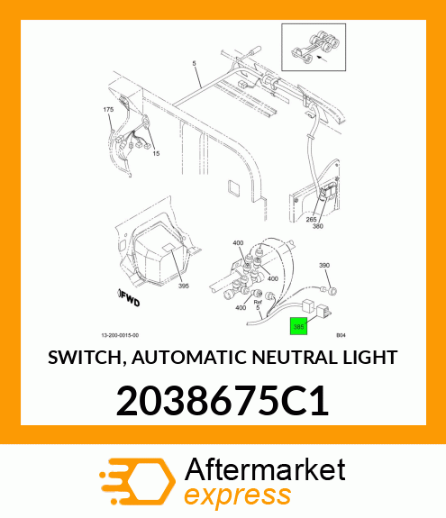 SWITCH, AUTOMATIC NEUTRAL LIGHT 2038675C1