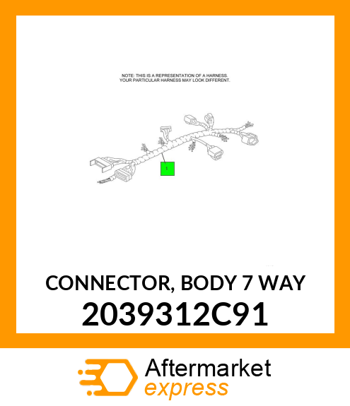 CONNECTOR, BODY 7 WAY 2039312C91
