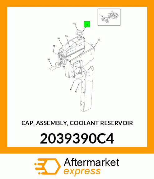 CAP, ASSEMBLY, COOLANT RESERVOIR 2039390C4