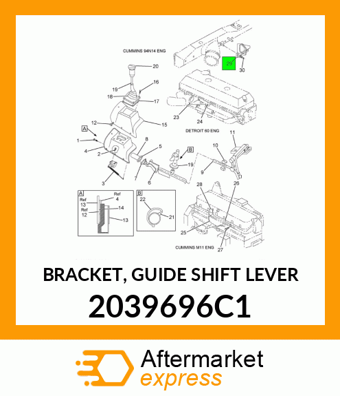 BRACKET, GUIDE SHIFT LEVER 2039696C1