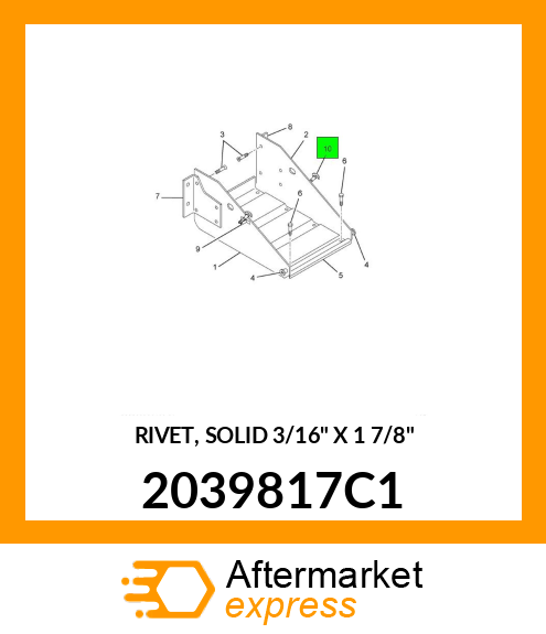 RIVET, SOLID 3/16" X 1 7/8" 2039817C1
