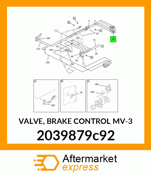 VALVE, BRAKE CONTROL MV-3 2039879c92