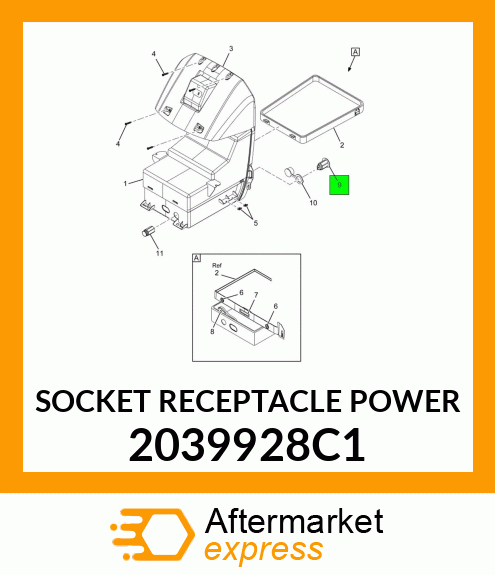 SOCKET RECEPTACLE POWER 2039928C1