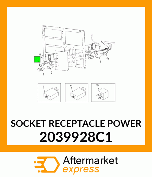 SOCKET RECEPTACLE POWER 2039928C1