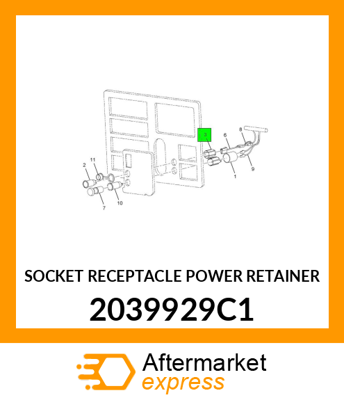 SOCKET RECEPTACLE POWER RETAINER 2039929C1
