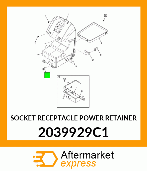 SOCKET RECEPTACLE POWER RETAINER 2039929C1