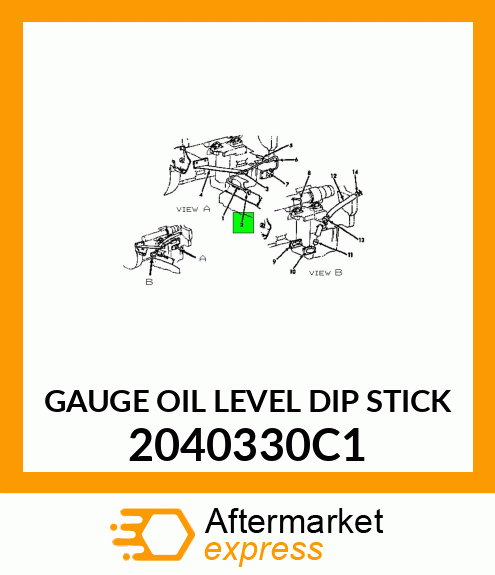 GAUGE OIL LEVEL DIP STICK 2040330C1