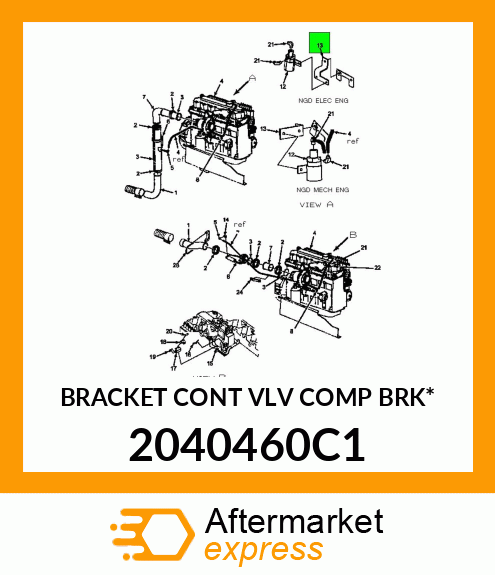 BRACKET CONT VLV COMP BRK* 2040460C1