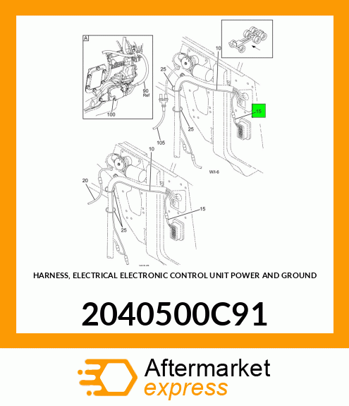 HARNESS, ELECTRICAL ELECTRONIC CONTROL UNIT POWER AND GROUND 2040500C91