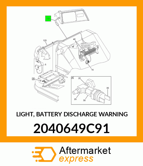 LIGHT, BATTERY DISCHARGE WARNING 2040649C91