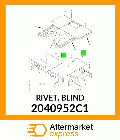 RIVET, BLIND 2040952C1