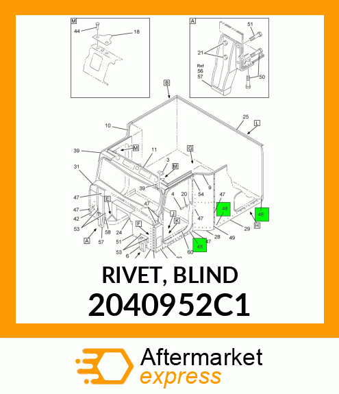 RIVET, BLIND 2040952C1