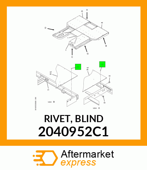 RIVET, BLIND 2040952C1